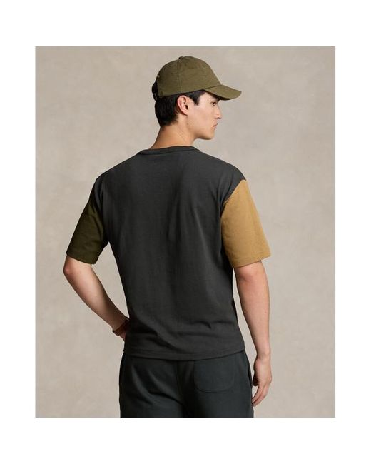 Maglietta in jersey con logo Relaxed-Fit di Polo Ralph Lauren in Black da Uomo
