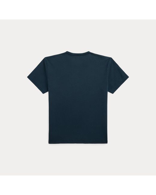 RRL Blue Relaxed Fit Heavyweight Jersey T-Shirt for men