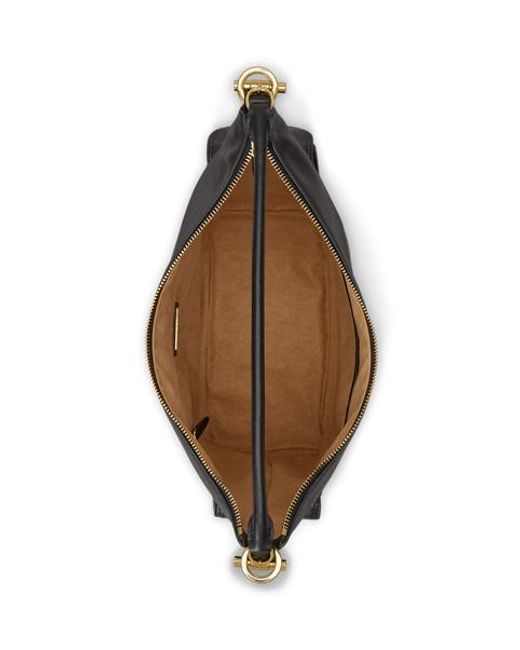 Ralph Lauren Black Nappa Leather Large Blaike Shoulder Bag