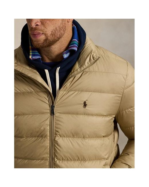 Taglie Plus - La giacca Colden ripiegabile in piumino di Polo Ralph Lauren in Blue da Uomo