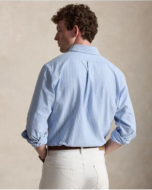 Camisa Oxford De Sirsaca Custom Fit Polo Ralph Lauren de hombre de color Blue