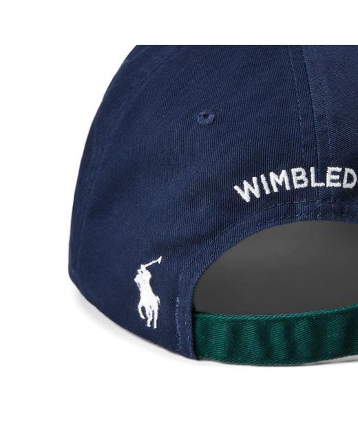 Cappellino Wimbledon in twill di cotone di Polo Ralph Lauren in Blue da Uomo