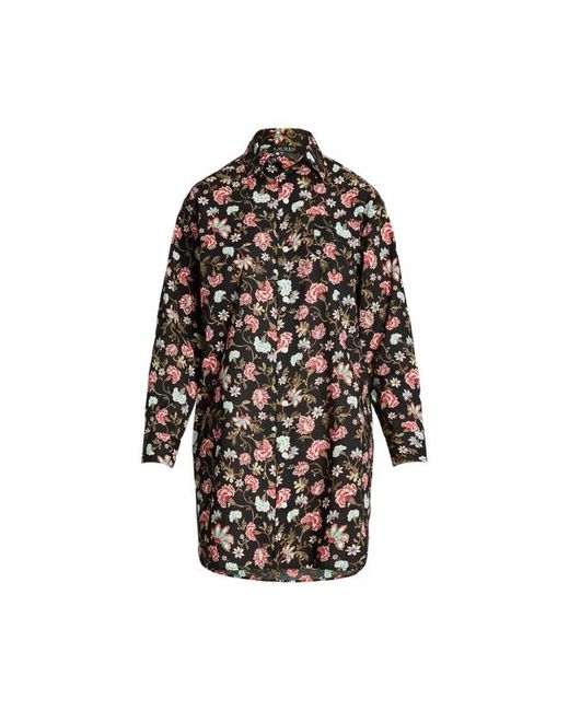 Ralph Lauren Floral Cotton blend Lawn Sleep Shirt in Black Lyst UK