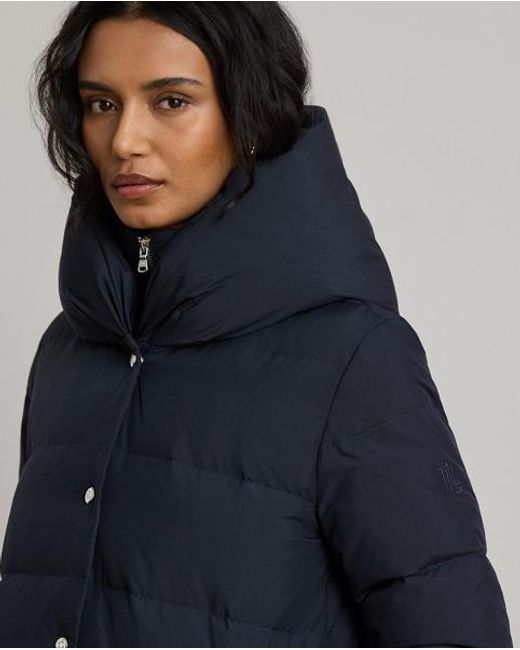 Ralph Lauren Blue Hooded Down Coat