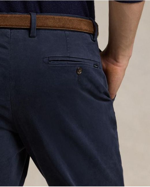 Polo Ralph Lauren Blue Jarrett Stretch Slim Fit Sateen Trouser for men