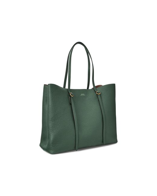 Polo Ralph Lauren Logo Stamp Tote in Green | Lyst