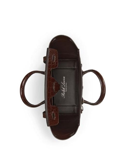 Ralph Lauren Black Flanelltasche Soft Ricky 33 Mit Besatz