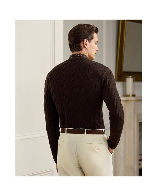 Ralph Lauren Black Ralph Lauren Cable-Knit Cashmere Sweater for men