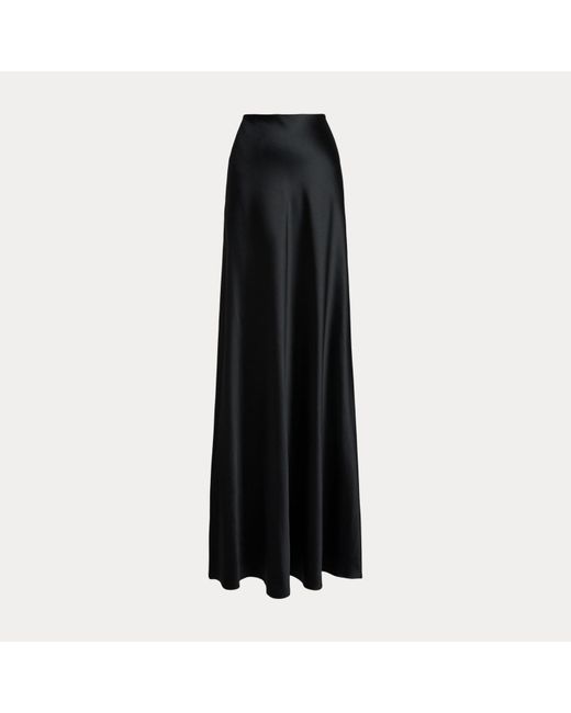 Ralph Lauren Black Ralph Lauren Masina Stretch Satin Skirt