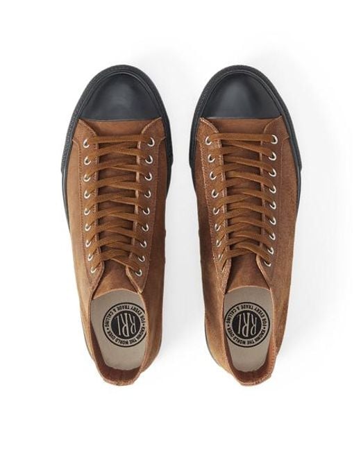 RRL Brown Mayport Suede Trainer for men