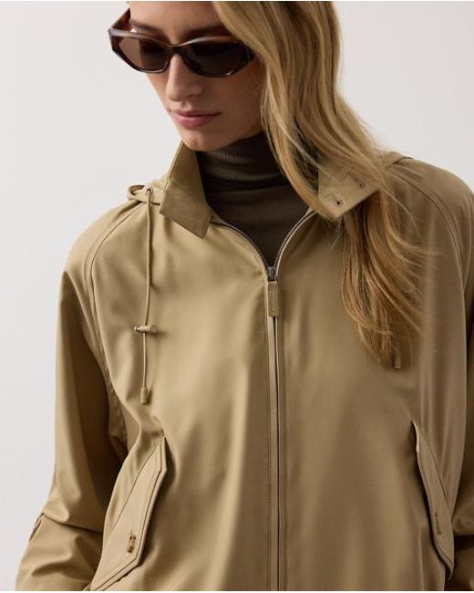 Ralph Lauren Green Watkins Silk Windbreaker