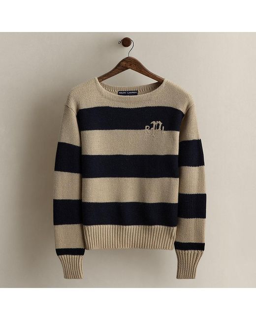 Ralph Lauren Multicolor C. 1990S Logo Striped Sweater
