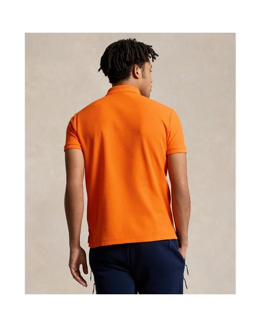 Polo CLARUS Custom Slim-Fit di RLX Ralph Lauren in Orange da Uomo