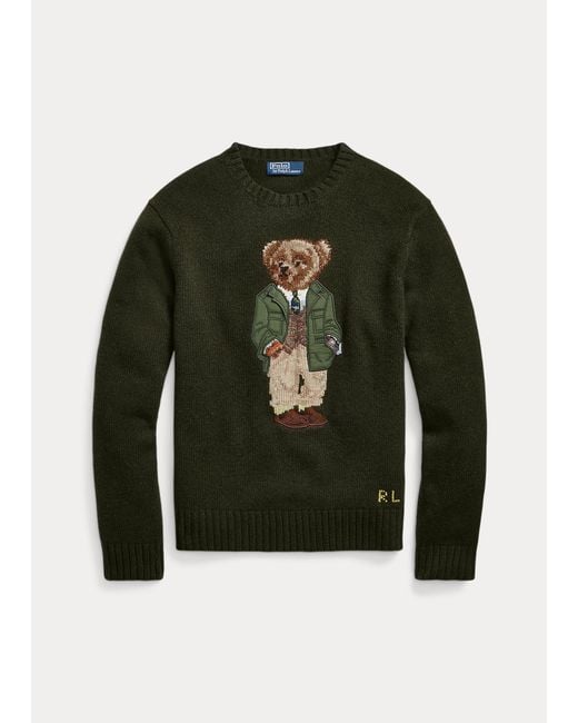 Polo Ralph Lauren Polo Bear-trui in het Green voor heren