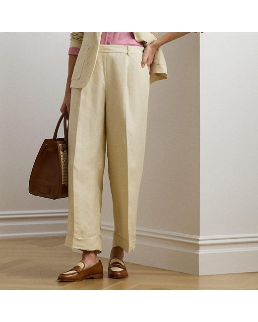 Ralph Lauren Natural Twillhose Mit Weitem Bein
