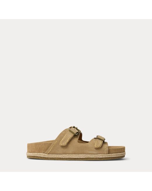 Polo Ralph Lauren Natural Turbach Suede Sandal for men