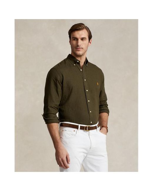 Polo Ralph Lauren Overhemd Van Linnenmix in het Green voor heren