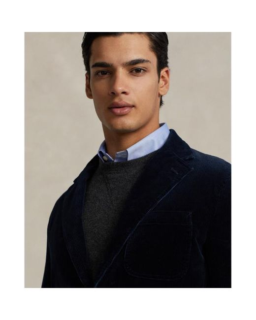 Polo Ralph Lauren Blue Modern Stretch Corduroy Suit Jacket for men