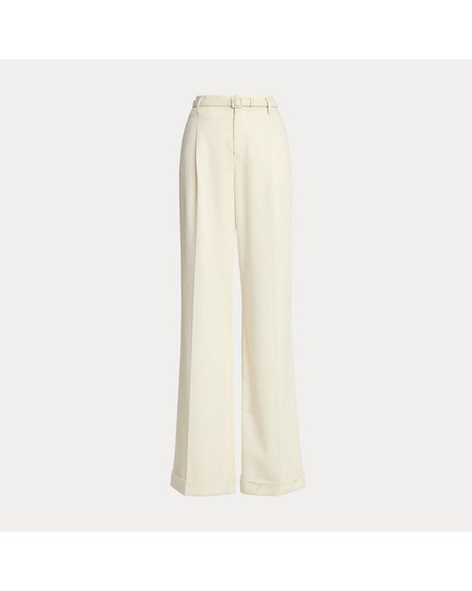 Ralph Lauren Natural Acklie Wool Gabardine Trouser