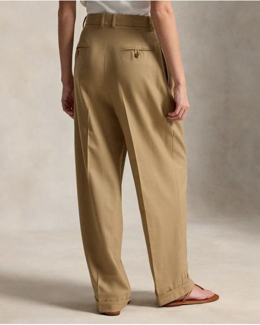 Polo Ralph Lauren Natural Wool-Blend Straight-Leg Trouser