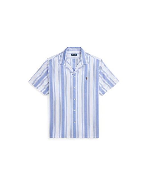 Polo Ralph Lauren Blue Classic Fit Striped Oxford Camp Shirt for men
