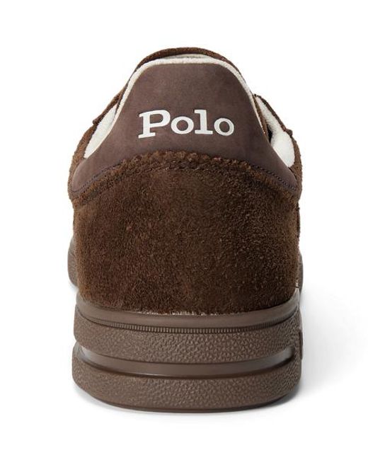 Polo Ralph Lauren Brown Bedford Suede Trainer for men