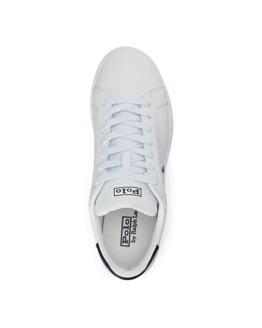 Polo Ralph Lauren White Heritage Court Ii Leather Sneaker for men