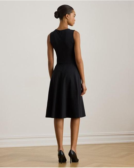 Ralph Lauren Black Ponte Sleeveless Dress