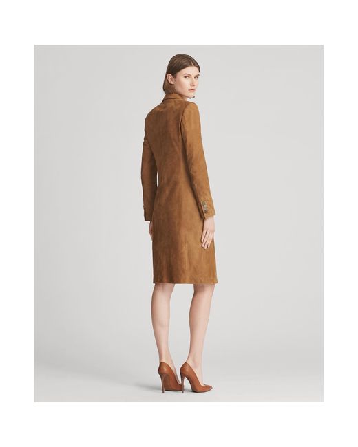ralph lauren suede dress