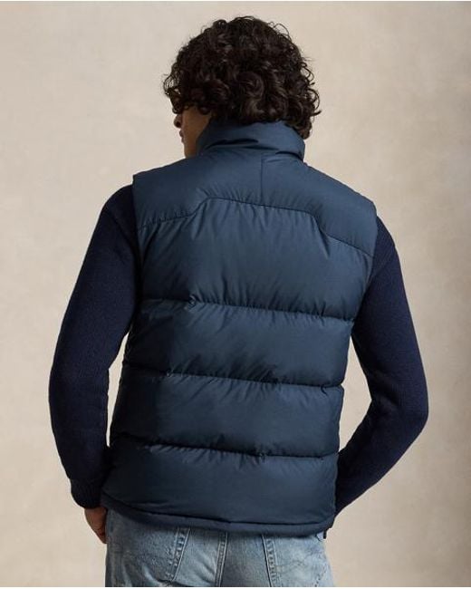 Polo Ralph Lauren Blue The Gorham Down Gilet for men