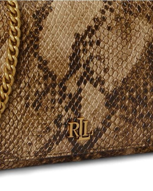 Ralph Lauren Metallic Embossed Medium Adair Ii Crossbody