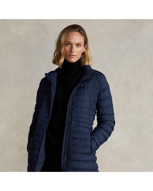 ralph lauren packable maxi coat