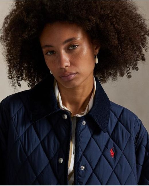 Polo Ralph Lauren Blue Quilted Barn Jacket