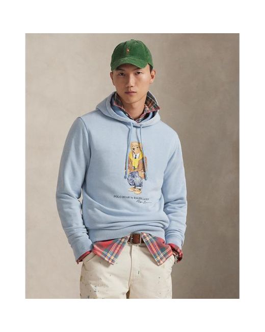 Felpa Polo Bear tinta in capo di Polo Ralph Lauren in Blue da Uomo