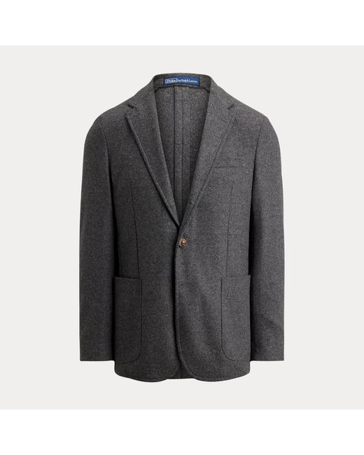 Polo Ralph Lauren Gray Polo Soft Modern Fit Knit Flannel Jacket for men