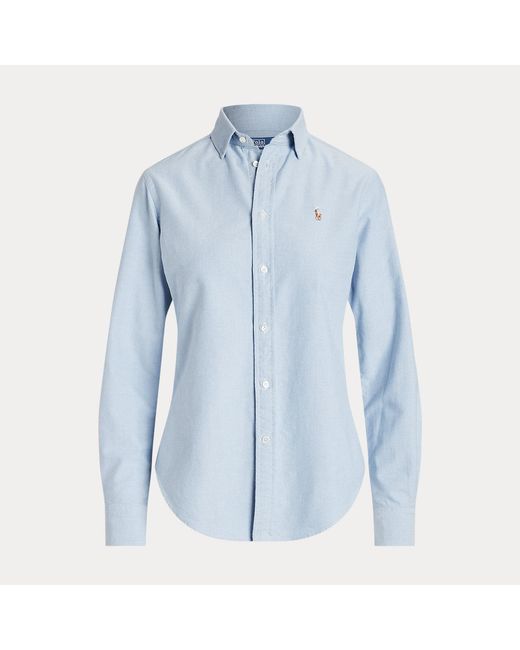 Polo Ralph Lauren Blue Slim Fit Oxford Shirt