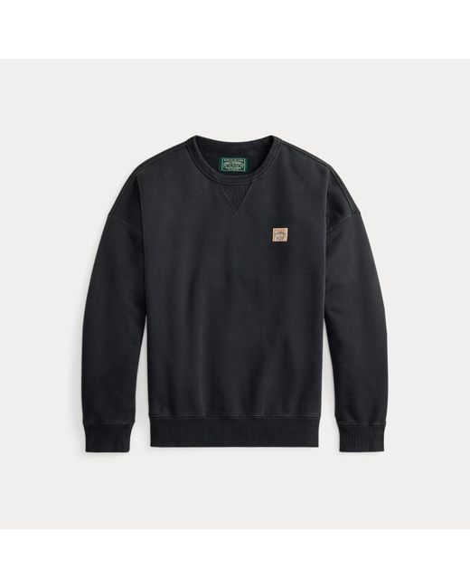 Polo Ralph Lauren Blue Relaxed Fit Loopback Fleece Sweatshirt for men