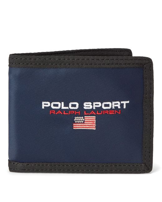 Ralph Lauren Blue Navy Polo Sport Bifold Wallet for men