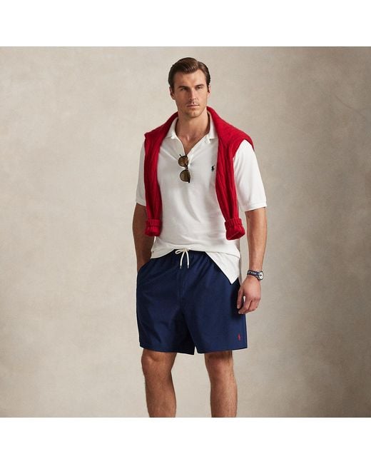 Polo Ralph Lauren Blue Traveller Classic Fit Swimming Trunks for men