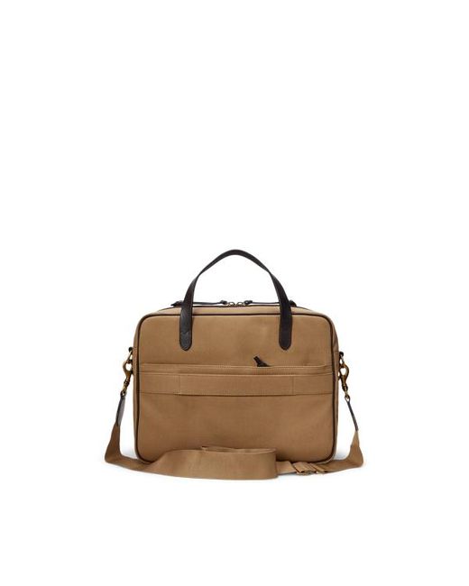 Borsa da lavoro in tela e pelle di Polo Ralph Lauren in Brown da Uomo