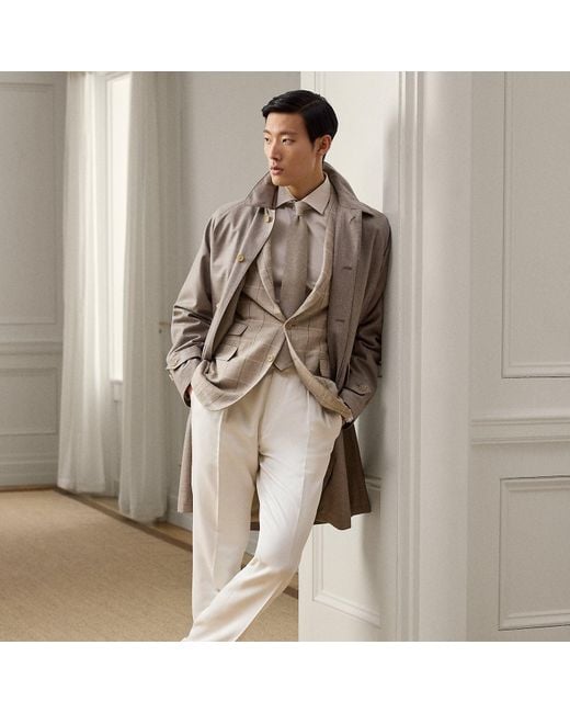 Ralph Lauren Brown Waldridge Wool-Cashmere Walking Coat for men