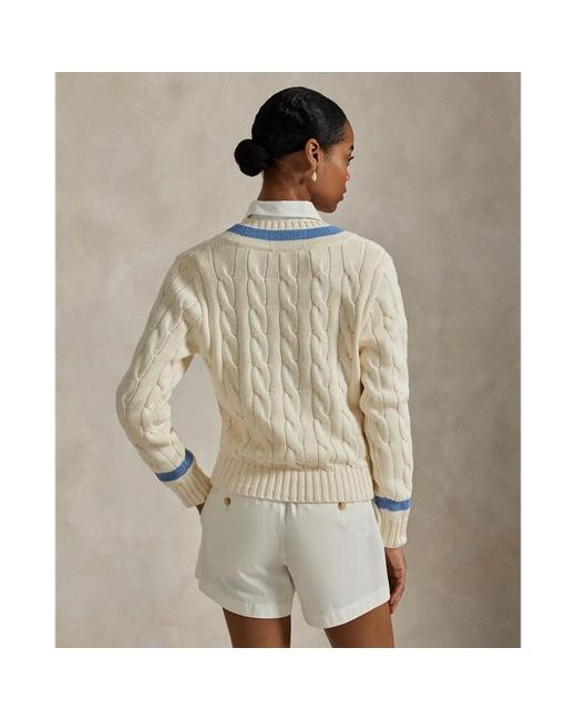 Ralph Lauren The Spelman College Cricket Sweater in Natural Lyst Canada