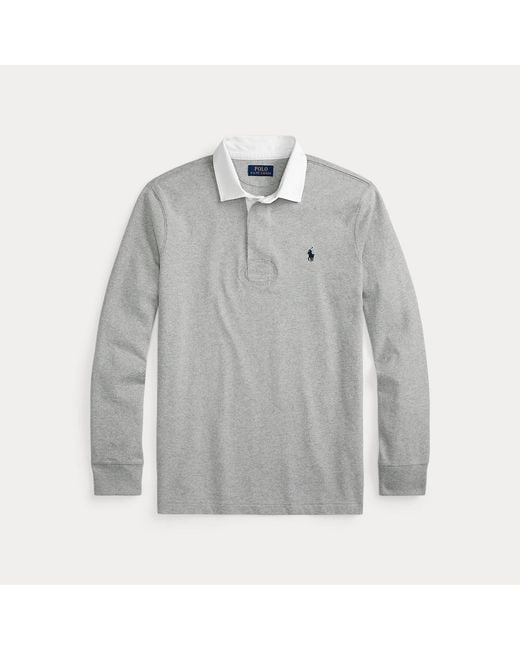 Polo Ralph Lauren Gray The Iconic Rugby Shirt for men