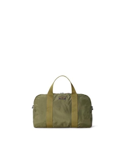 RRL Green Nylon Canvas Utility Duffel for men