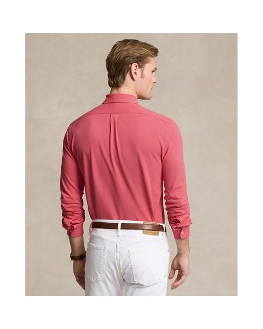 Polo Ralph Lauren Red Featherweight Mesh Shirt for men