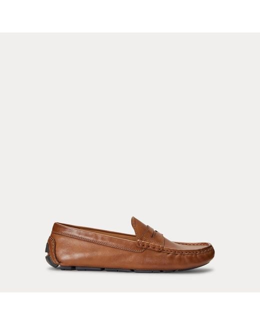 Polo Ralph Lauren Brown Anders Leather Driver for men