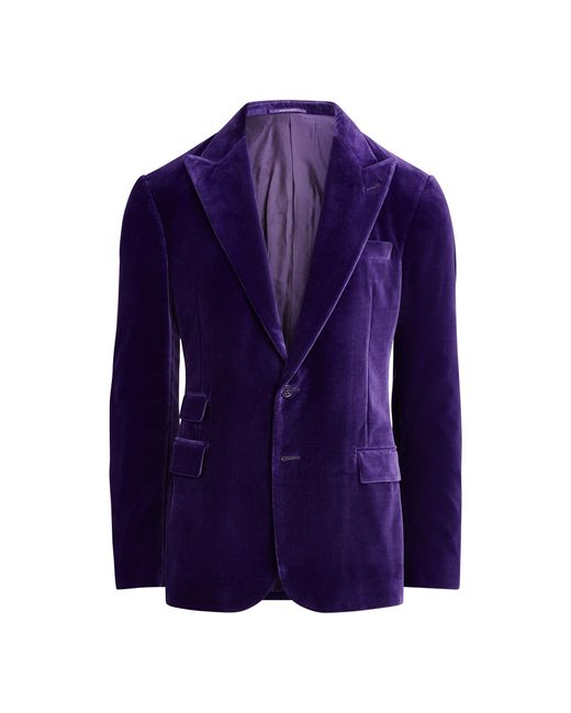 Ralph Lauren Purple Kent Velvet Dinner Jacket for men