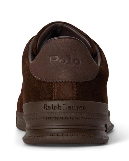 Polo Ralph Lauren Brown Heritage Court Ii Suede Trainer for men