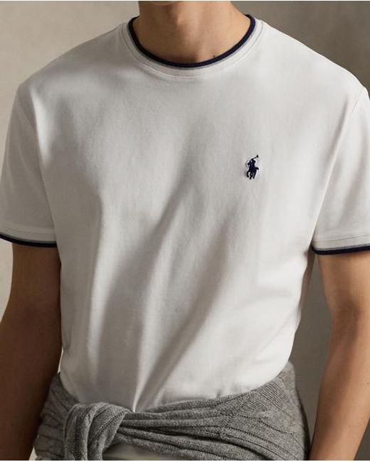 Polo Ralph Lauren Gray Classic Fit Stretch Mesh T-Shirt for men