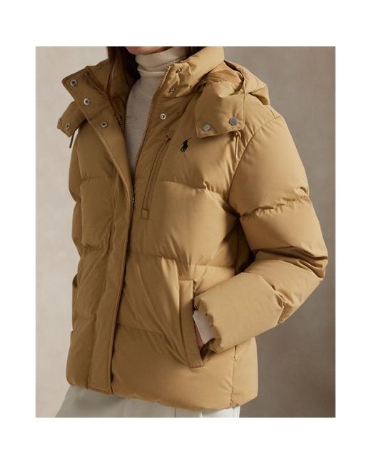 Polo Ralph Lauren Brown Mid-Weight Down Puffer Jacket
